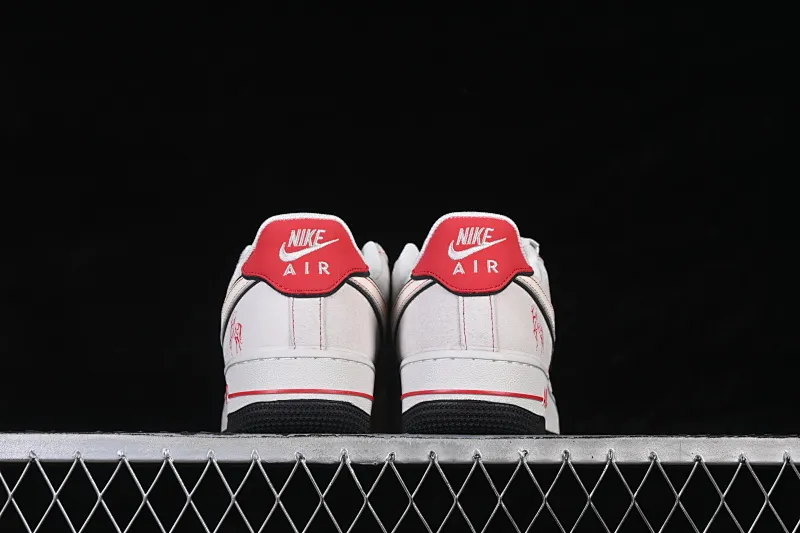 All categories Nk Air Force 1 Air Force series Nk Air Force 1 Low Air Force low-top Nike Air Force 1'07 Low red and white presbyopic stitching Air Force 1 low-top casual sneakers JP2026-131